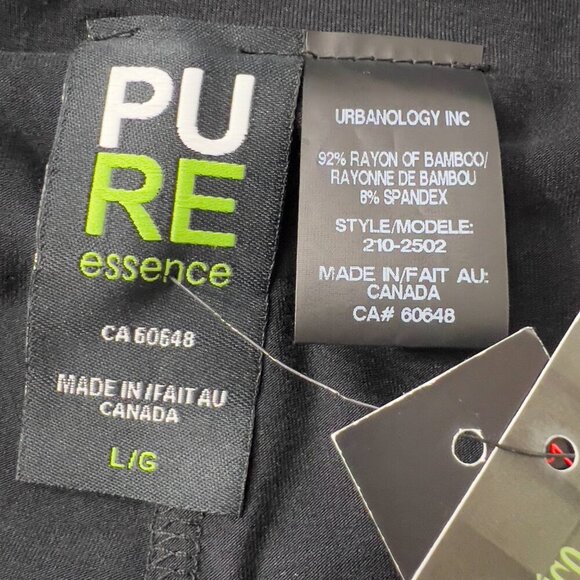 PURE Essence Bamboo Skirted Leggings Black Size Large - Picture 7 of 10
